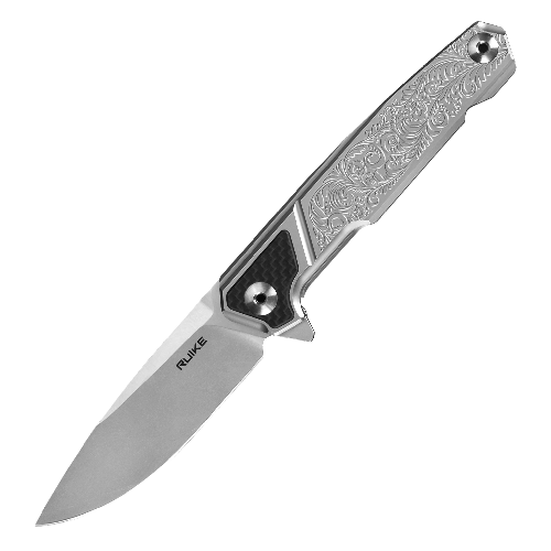 Нож складной Ruike P875-SZ серебряный