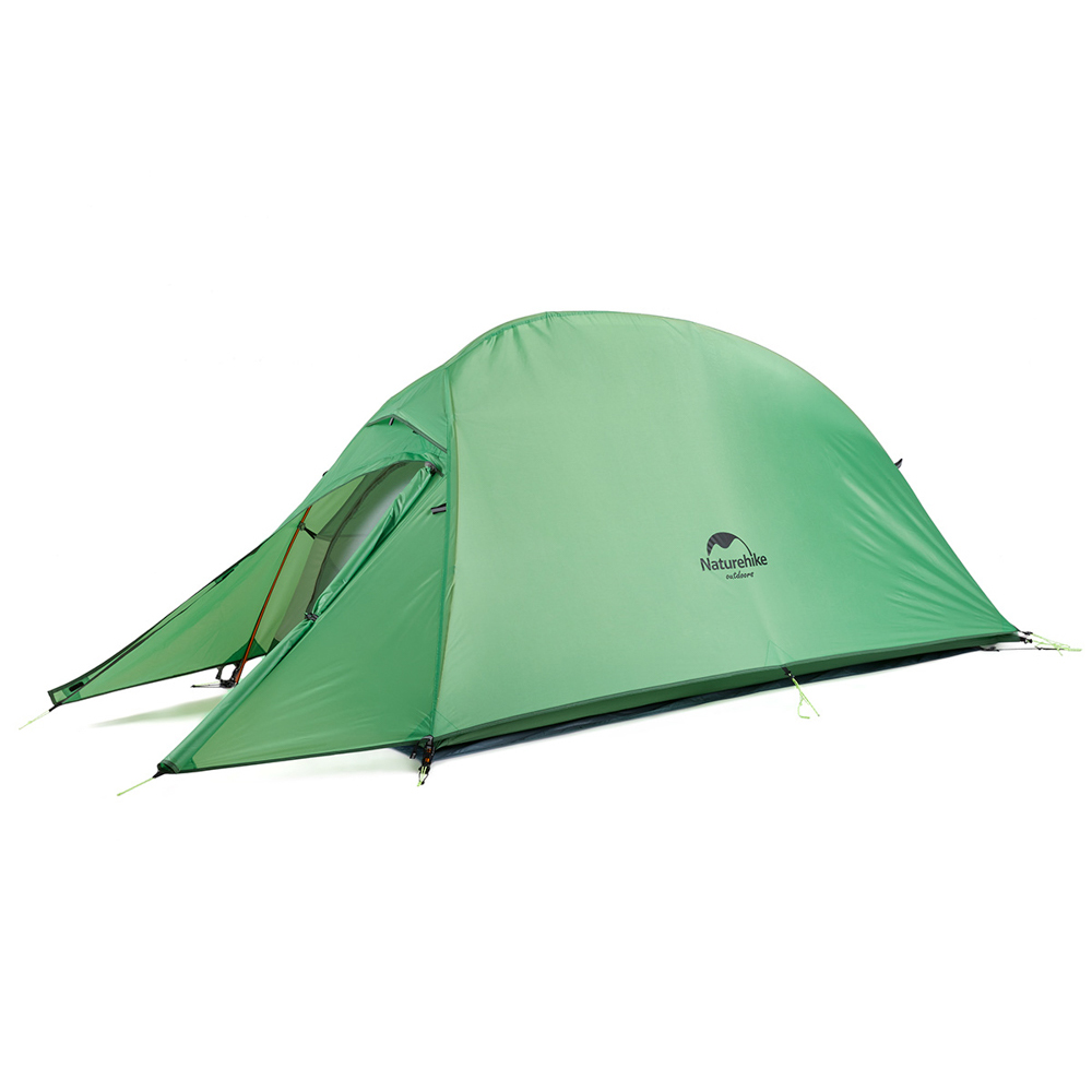Палатка Naturehike Сloud up NH17T001-T 20D двухместная сверхлегкая с ковриком  зеленый, 6927595732212